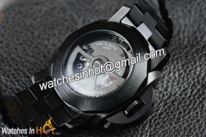 Asian 7750 Automatic Movement on Panerai PAM 438 Tuttonero Z-Maker Replica Watch