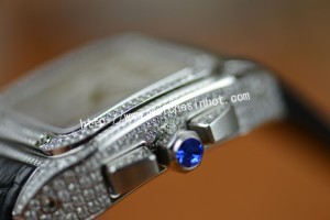 Cartier Santos 100 Chronograph Diamond Set Replica Watch W20073X8_04