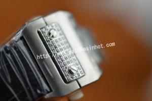 Cartier Santos 100 Chronograph Diamond Set Replica Watch W20073X8_08