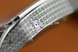 Cartier Santos 100 Chronograph Diamond Set Replica Watch W20073X8_13