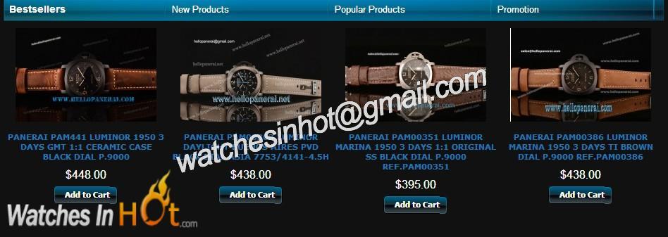 Hellopanerai.net Products Offered Review - Panrai Replica Watches