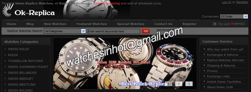 Homepage of Ok-Replica.co.uk Review - All Of The Cheap Replica Watches Have High Quality So You Can Buy