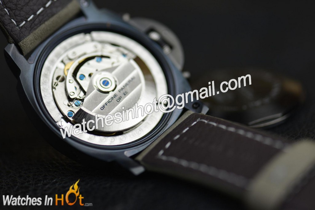 Caseback Of Panerai PAM 363 Luminor Chronograph Daylight 'Midnight in Buenos Aires' Special Edition Replica watch