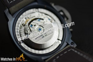Movement Detail Of Panerai PAM 363 Luminor Chronograph Daylight 'Midnight in Buenos Aires' Special Edition Replica watch