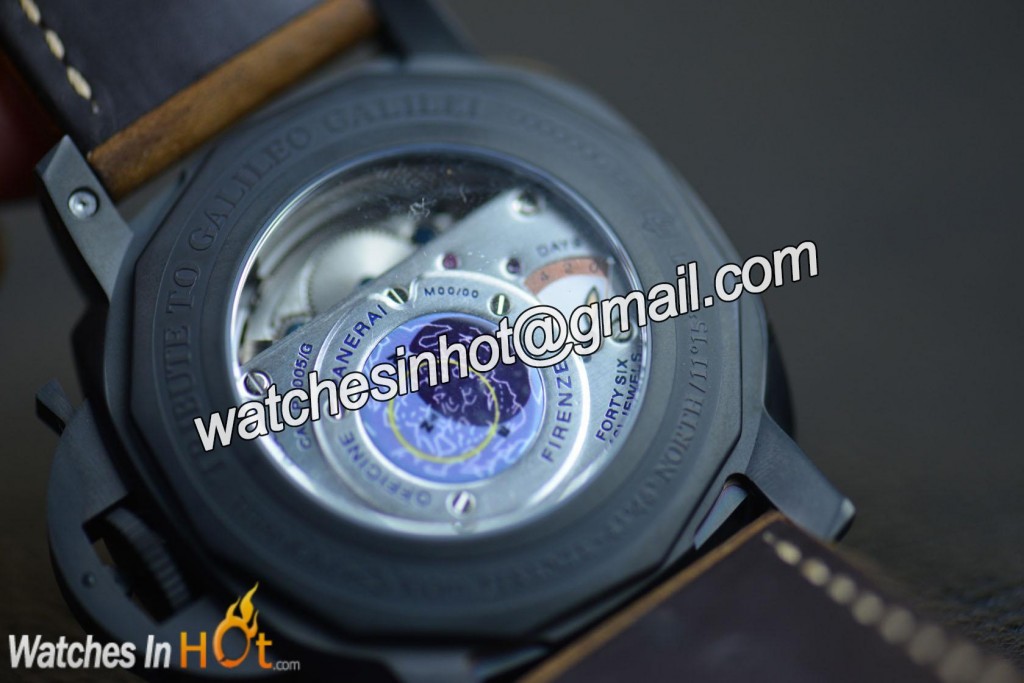 Asia 23j Automatic Movement on Panerai PAM365 Luminor 1950 Equation of Time Tourbillon Replica Watch