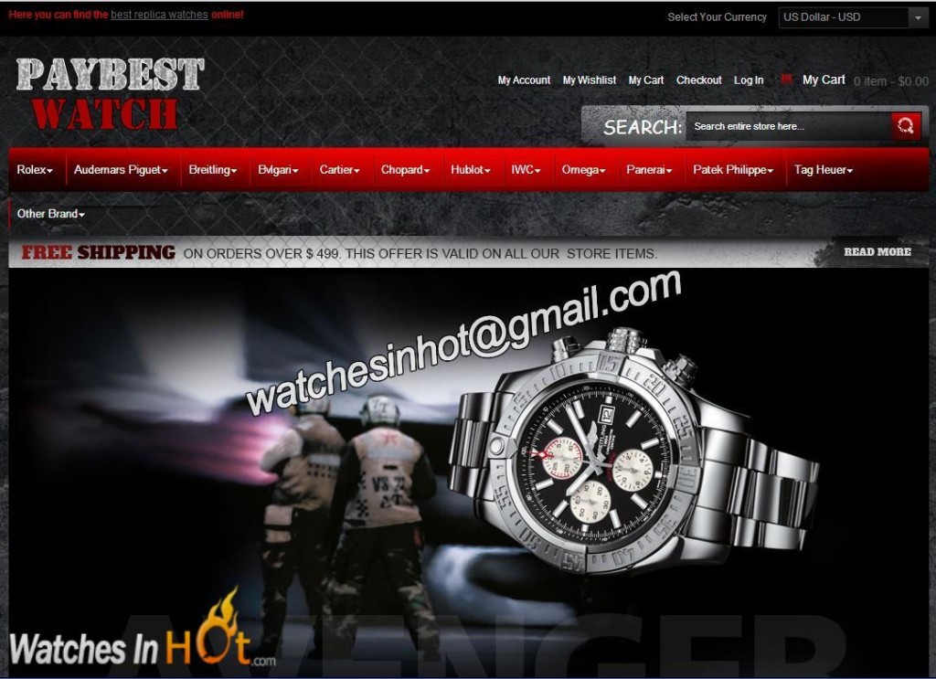 Homepage of PayBestWatch.com Review - Has An Extensive Range Of Replica Watches And The Prices Will Really Get You Going