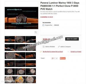 Watches Detail Views Page of PayBestWatch.com Review - Has An Extensive Range Of Replica Watches And The Prices Will Really Get You Going