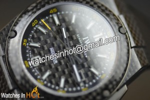 Black Carbon Fibre Dial of IWC Ingenieur Automatic Carbon Performance IW322402 Replica Watch