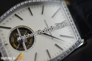 The Scratch-resistant Sapphire Crystal of Vacheron Constantin Replica Watch - Malte Tourbillon with Diamond Set