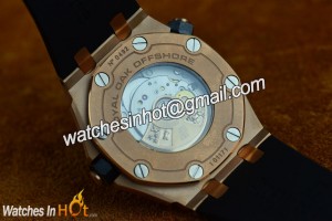 Japanese MIYOTA 9015 24J Automatic Movement on Audemars Piguet Royal Oak Offshore Diver Rose Gold Replica Watch