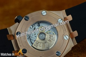 Japanese MIYOTA 9015 24J Automatic Movement on Audemars Piguet Royal Oak Offshore Diver Rose Gold Replica Watch