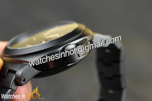 Black DLC Cases on Panerai PAM 438 Tuttonero Z-Maker Replica Watch