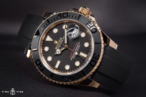 Rolex Yacht-Master 116655 Replica Watch In Everose Gold With Black Ceramic Bezel