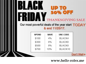 Discover Black Friday 2017 Replica Watches Coupons